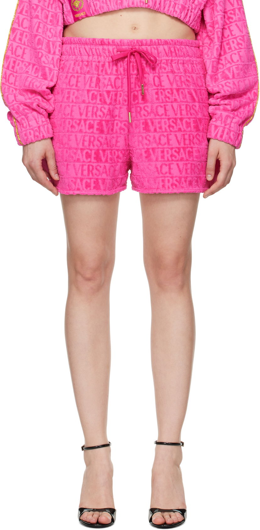 Shorts Versace Versace 'I Heart Baroque' Shorts Rosa | 1020145_1A14584