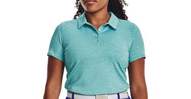 Polotröja Under Armour Playoff SS Turkos | 1377335-421, 1