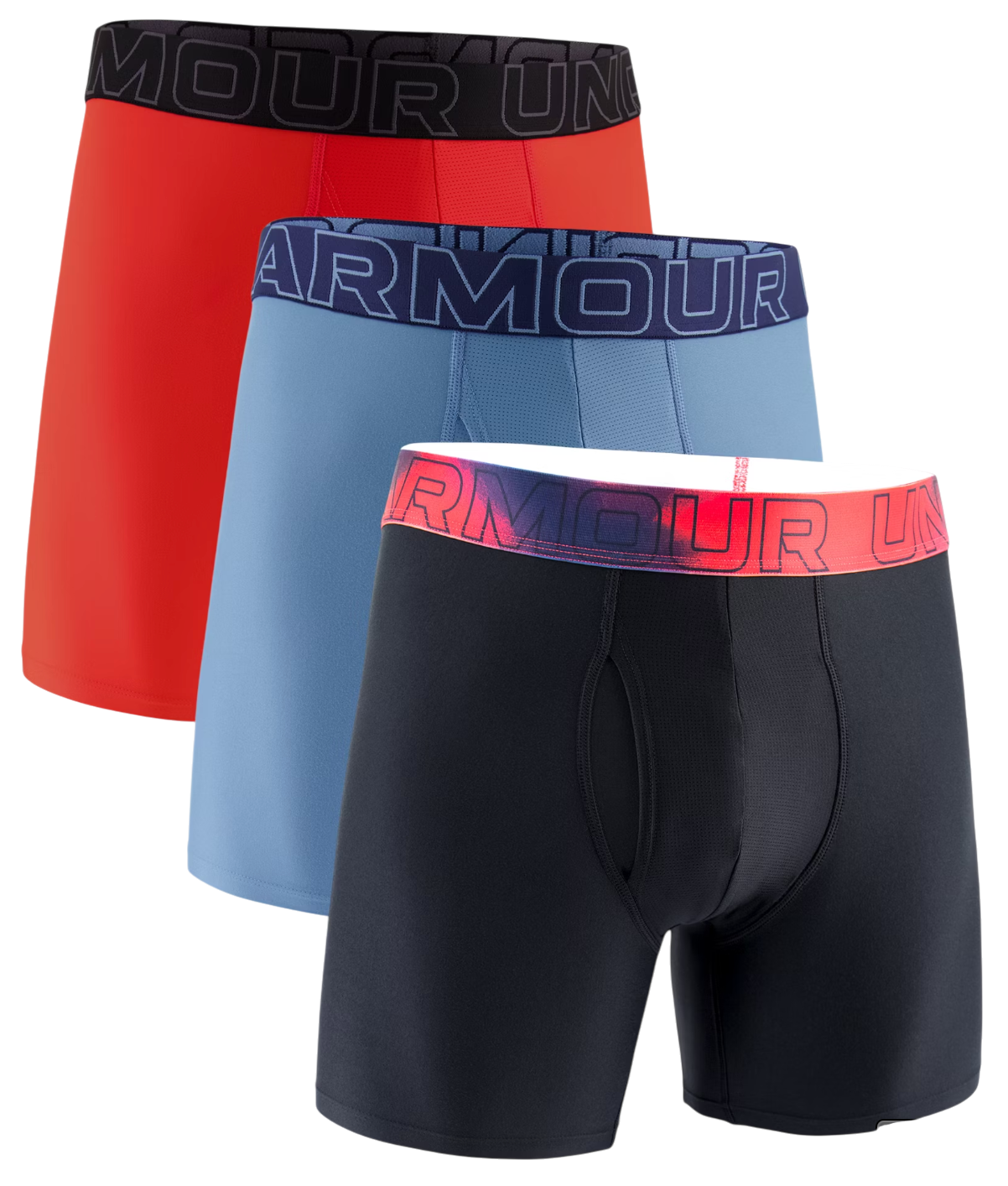 Boxare Under Armour Under Armour UA Perf Tech Nov 6in Boxerjock 3-Pack Blå | 1383879-714, 0