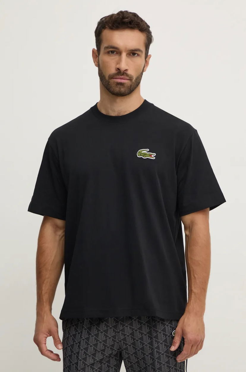 T-shirt Lacoste Lacoste TH2745 T-Shirt Svart | TH2745