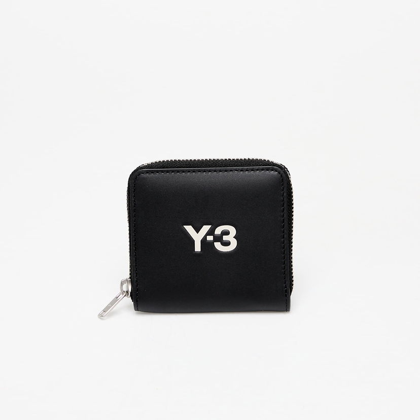 Plånbok Y-3 Black Leather Zip Wallet Svart | JN1727