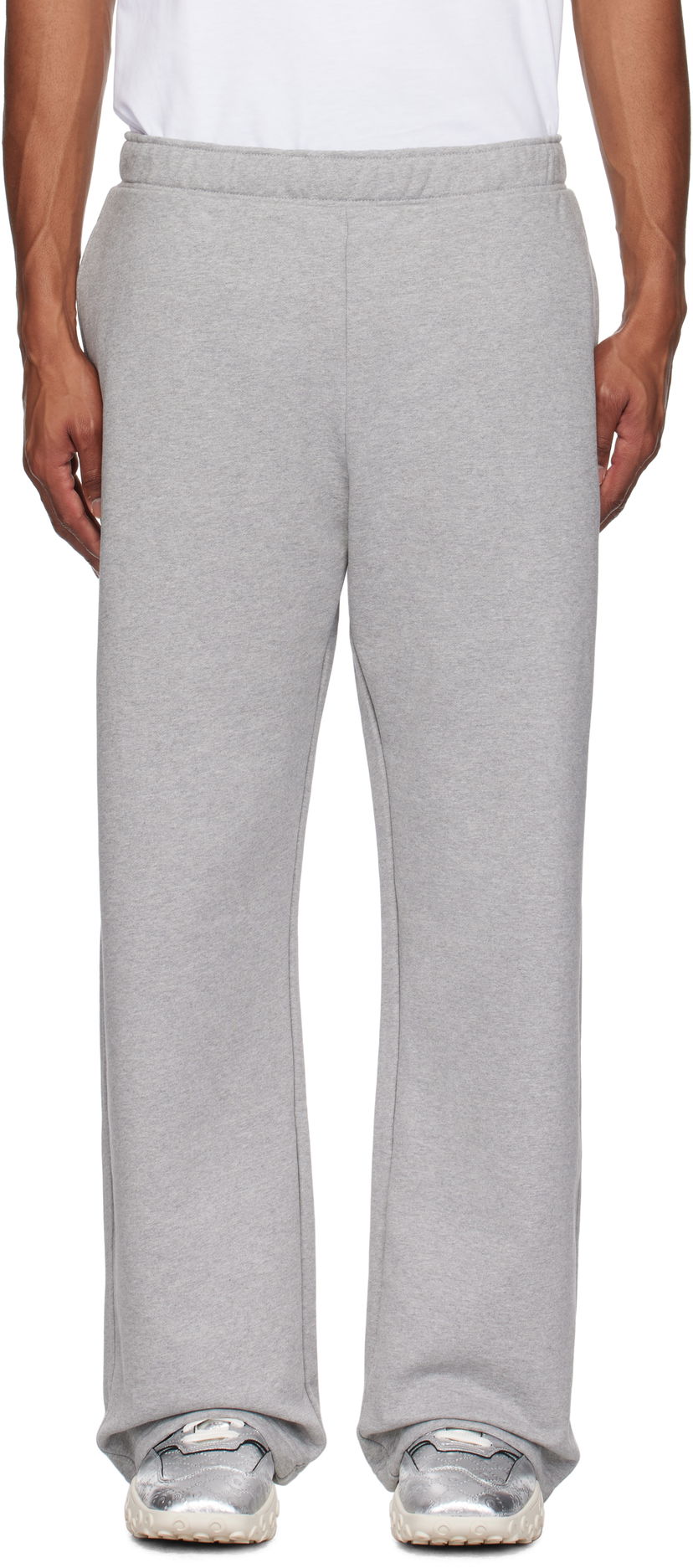 Träningsbyxor Marine Serre Moon Logo Fleece Sweatpants Grå | UPA052A CJER0013