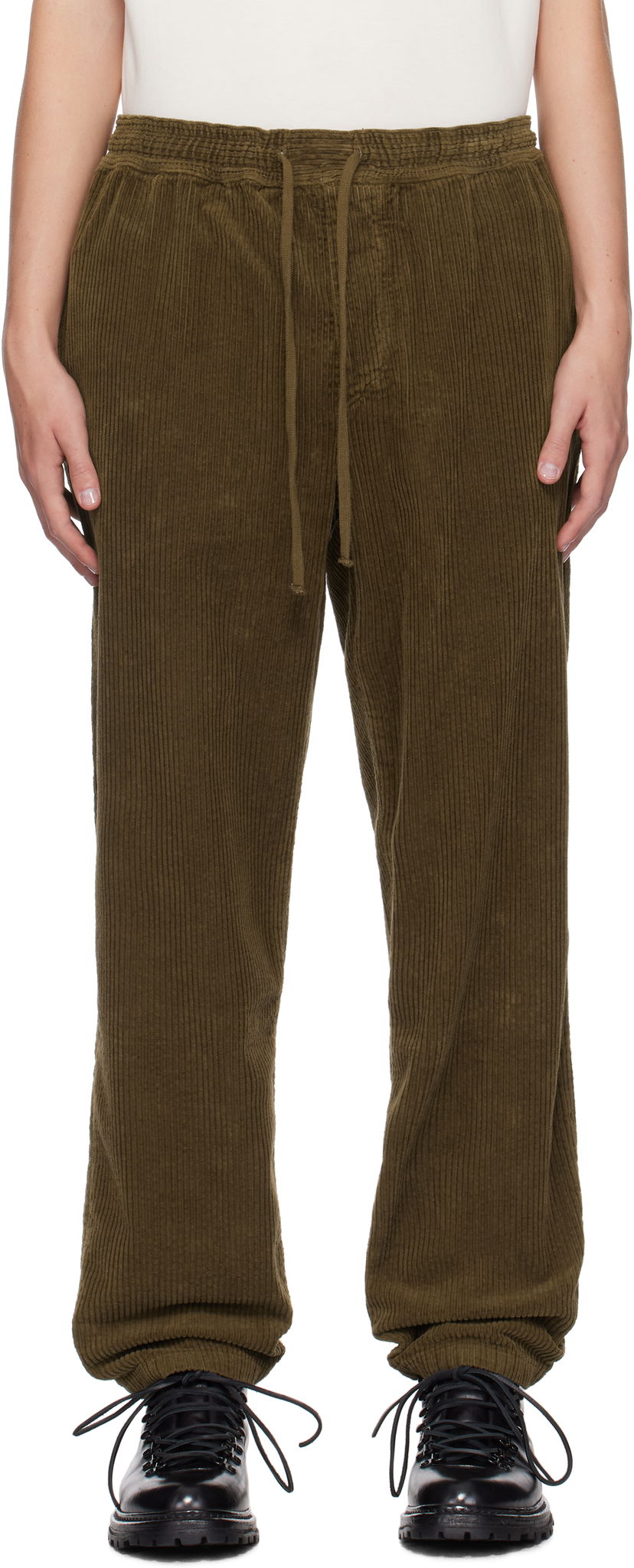 Byxor ISABEL MARANT Isabel Marant Nirlen Corduroy Trousers Grön | PA0468HA-B4G03H