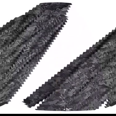 Vindjacka BAPE A Bathing Ape Laminated Camo Snowboard Jacket, Size Large Grå | 001LJK801001M-BLK, 1