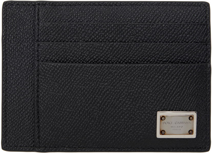 Plånbok Dolce & Gabbana Dauphine-Print Card Holder Svart | BP3325AG219