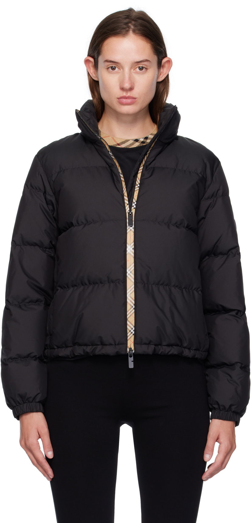 Pufferjacka Burberry Ambleside Down Puffer Jacket Svart | 8113822