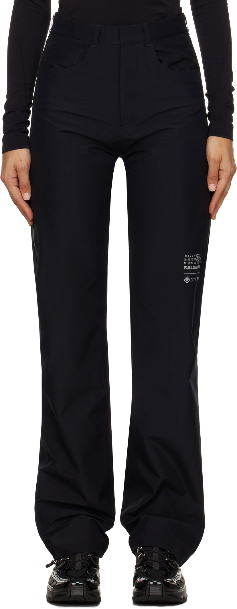 Byxor Maison Margiela Taffeta Trousers Svart | S52LA0244 M35200