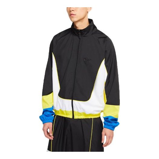Vindjacka Nike Throwback Colorblock Woven Basketball Jacket Svart | CV1932-013, 0