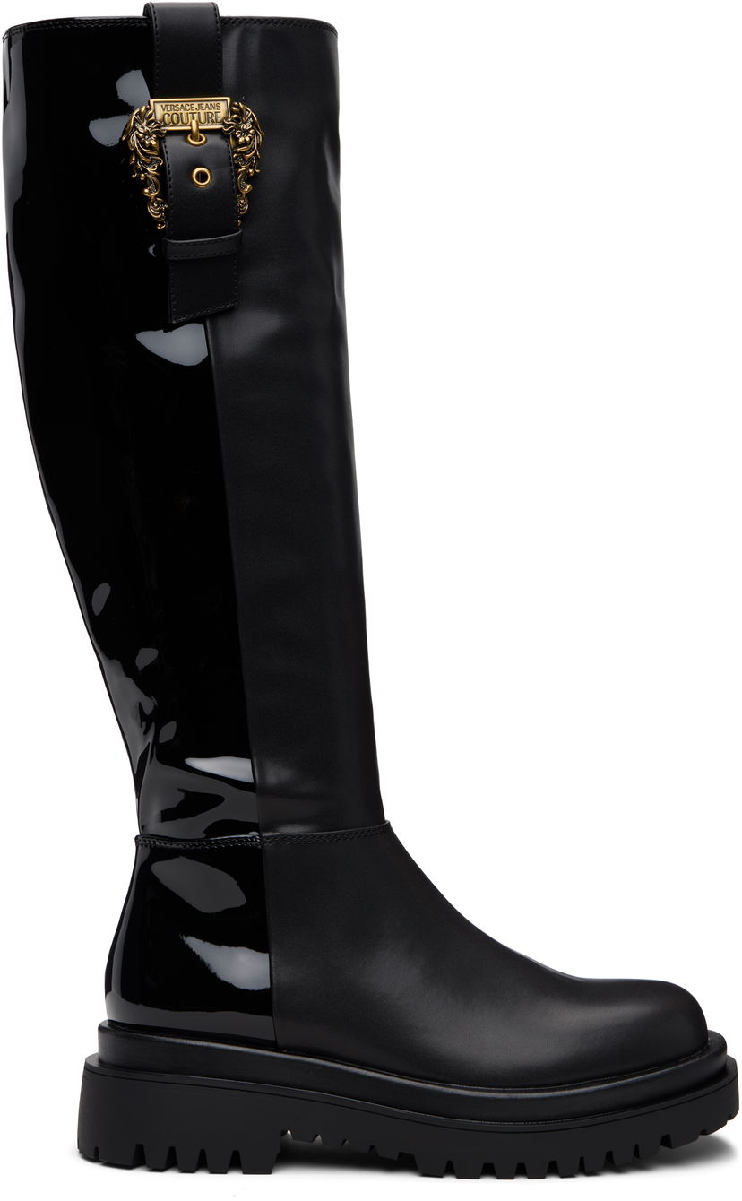 Sneakers och skor Versace Versace Jeans Couture Tall Boots Svart | E79VA3S65_E71570