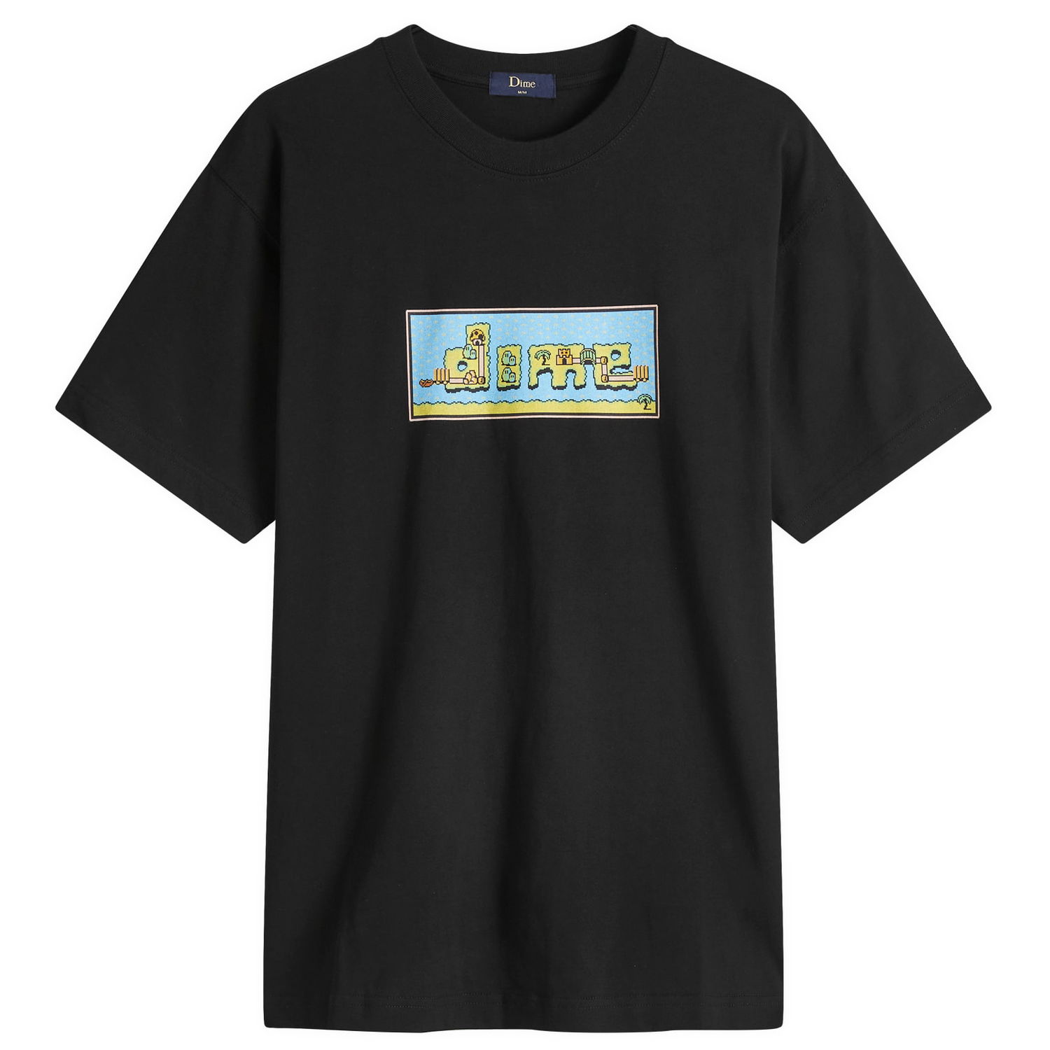 T-shirt Dime World Graphic T-Shirt Svart | DIMEHO2460BLK, 0