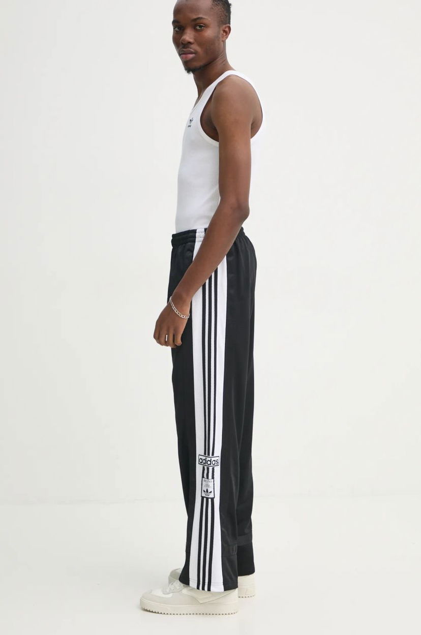 Träningsbyxor adidas Originals Black Training Pants with Stripes Svart | JD4267