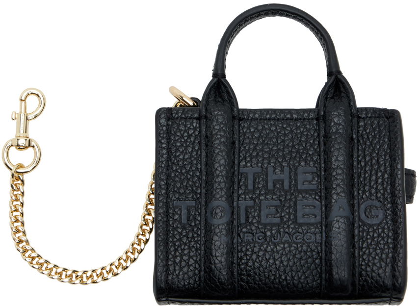 Nyckelringar Marc Jacobs Marc Jacobs The Nano Tote Bag Charm Keychain Svart | 2F3SCP005S07, 0