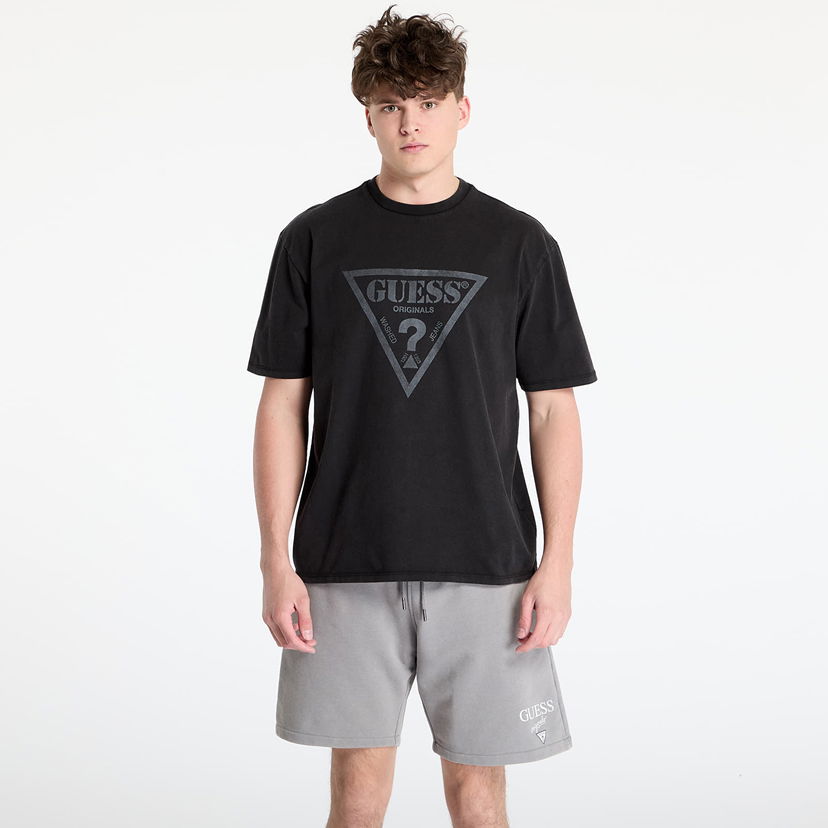 T-shirt GUESS GUESS Originals Front Logo T-Shirt Svart | M5GI10K8FQ4-JTMU