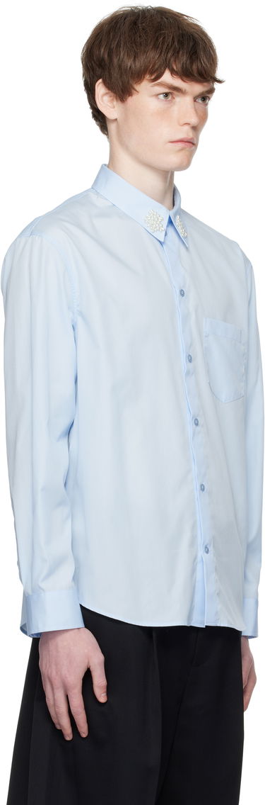 Skjorta Simone Rocha Simone Rocha Beaded Flower Cluster Classic Shirt Svart | 5384B 1025, 4