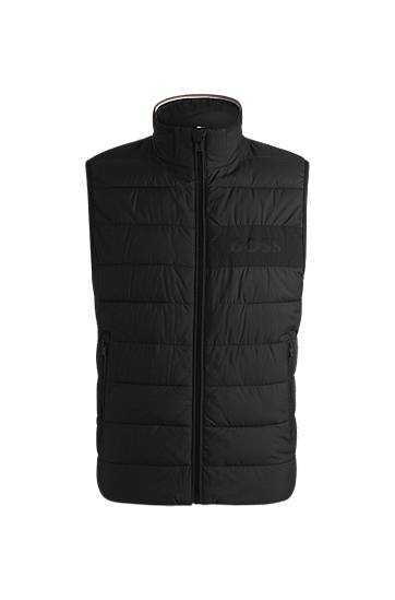 Väst BOSS Water-Repellent Gilet Svart | 50518375