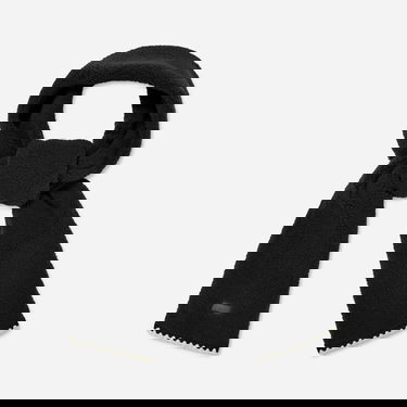 Halsduk UGG Fleece Scarf with Scalloped Trim Svart | 101021-BLK, 0