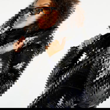 Pufferjacka CALVIN KLEIN High Shine Puffer Jacket Svart | J20J221884 BEH, 4