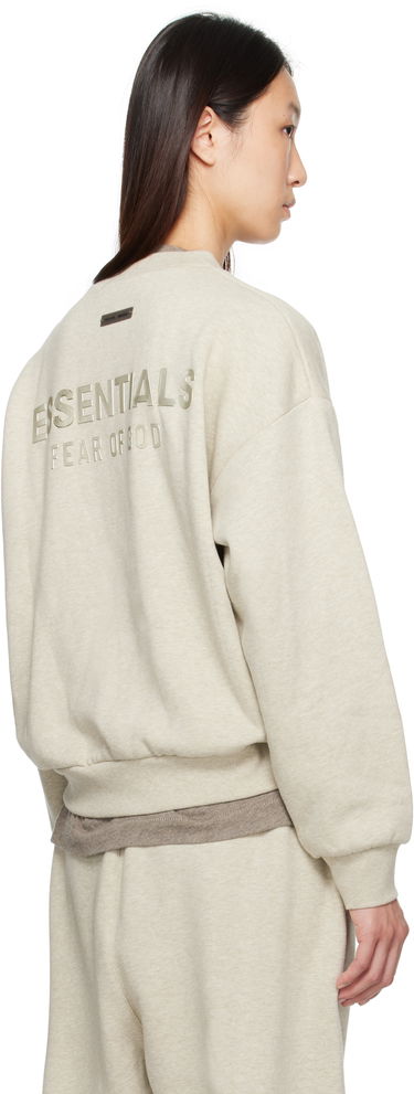 Sweatshirt Fear of God Fear of God ESSENTIALS Classic Fit Crewneck Sweatshirt Beige | 192SP255552FW, 2