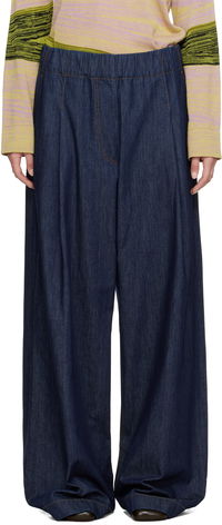 Dries Van Noten Drawstring Wide-Leg Jeans