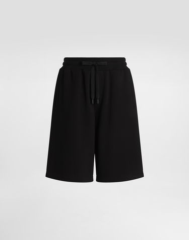 Shorts Dolce & Gabbana Dolce & Gabbana Cotton Jogging Shorts Svart | GP08BZG7O2SN0000, 0