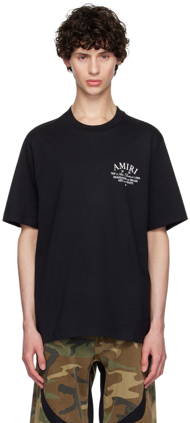 T-shirt AMIRI Black 'Arts District' T-Shirt Svart | AMJYTE1071