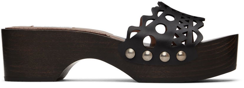 Tillbehör Alaïa ALAÏA Vienne Wooden Clogs Svart | AA3M049CK163
