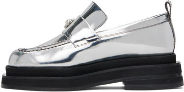 Tillbehör Simone Rocha Simone Rocha Heart Toe Platform Loafers Metallisk | LOF1D 0791, 2