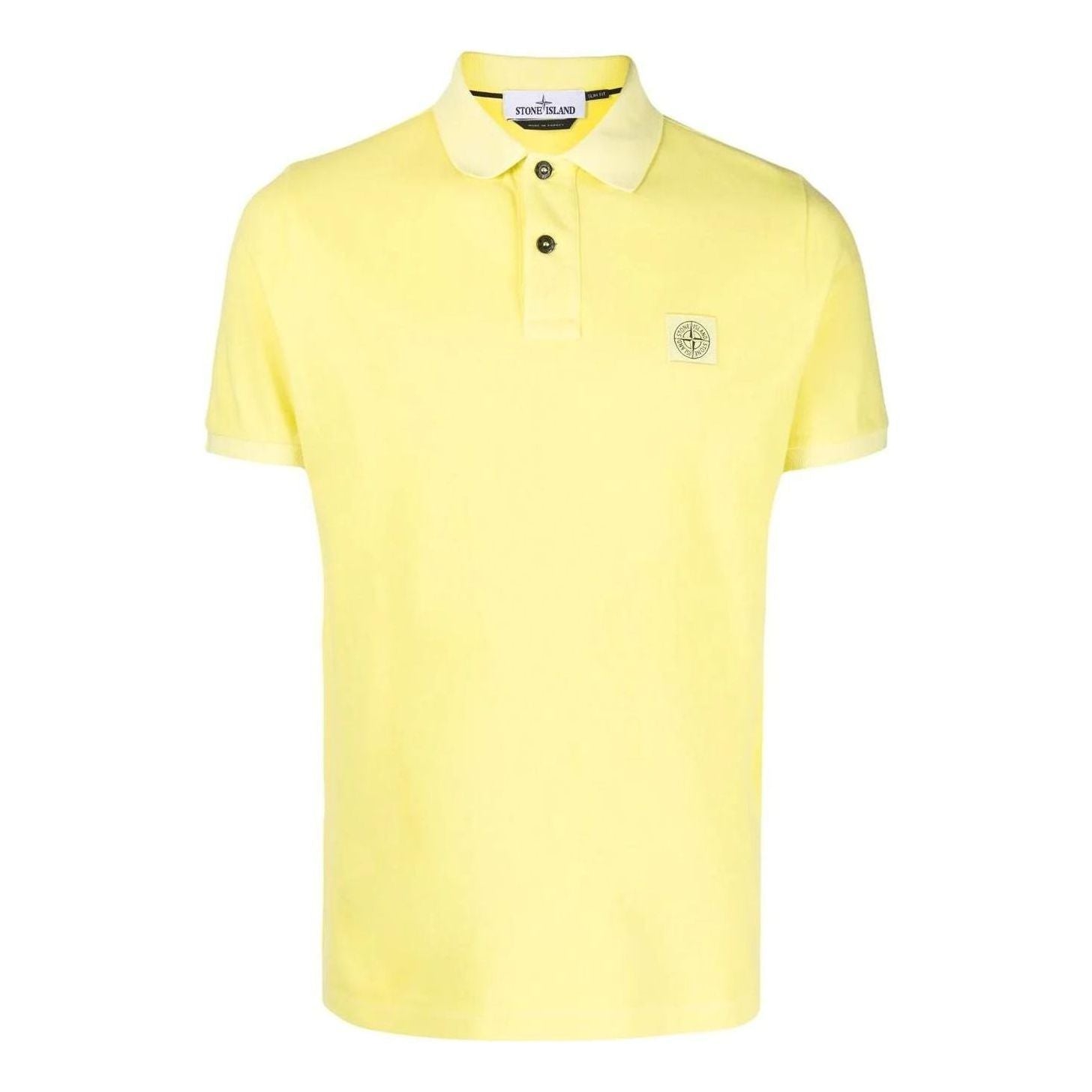 Polotröja Stone Island Stone Island Logo Patch Polo Shirt Gul | 761522S67-V0031, 0