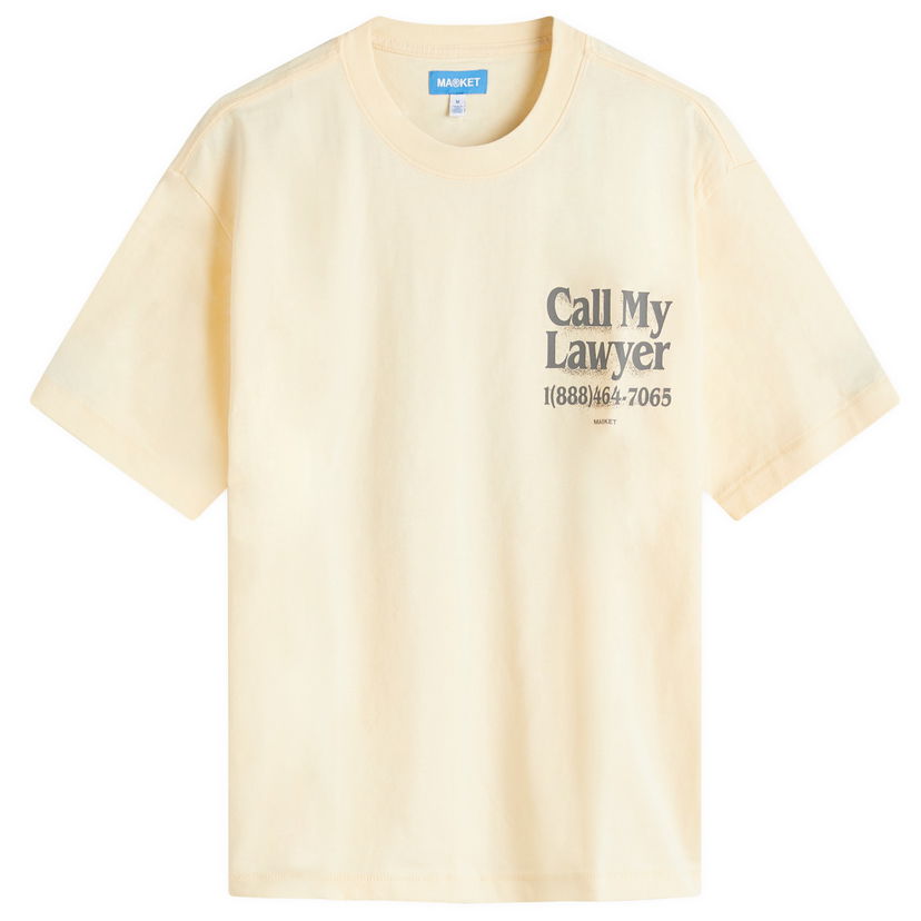 T-shirt MARKET Call My Lawyer 3D T-Shirt, Size Large Gul | 399002164-CRE