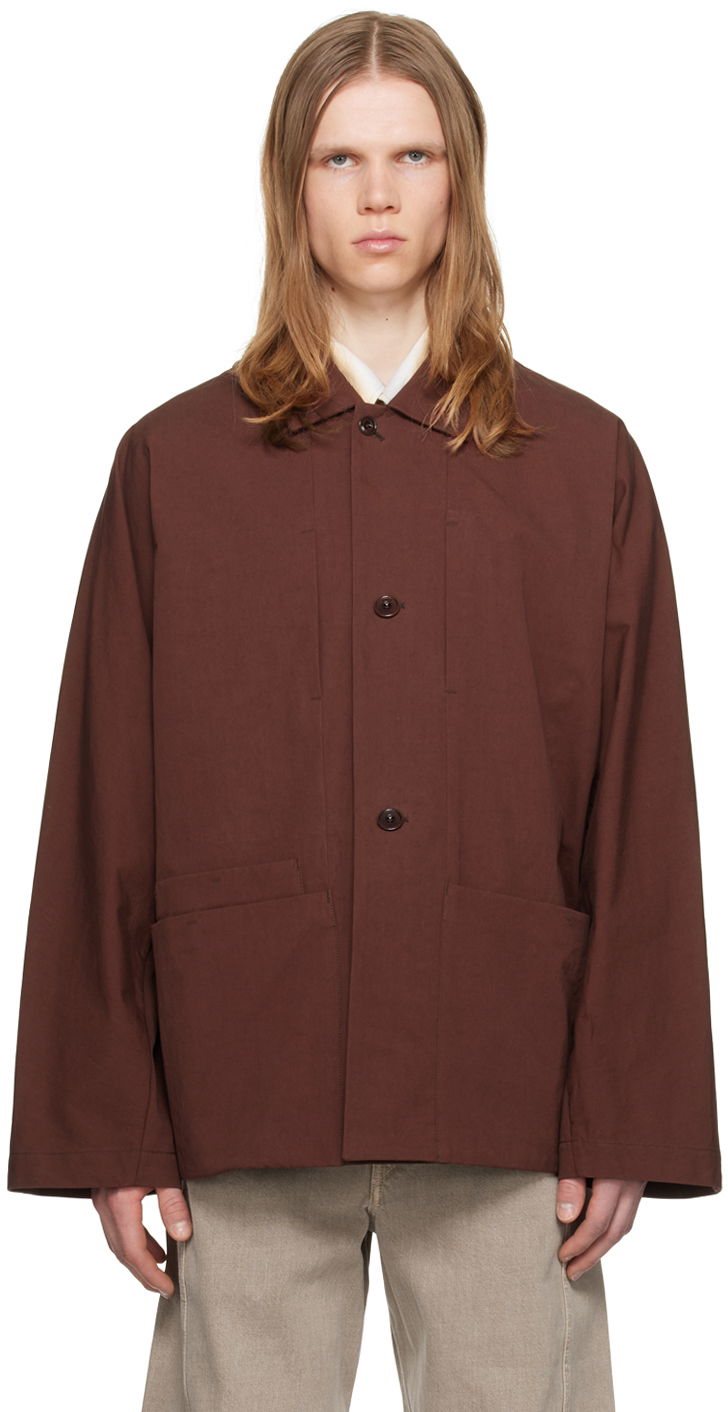 Jacka LEMAIRE Lemaire Single Breasted Jacket Brun | OW1075 LF1220