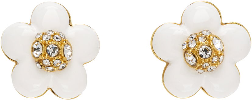 Örhängen Marc Jacobs Marc Jacobs 'The Daisy Stud' Crystal Earrings Vit | 2P5JBR001J52
