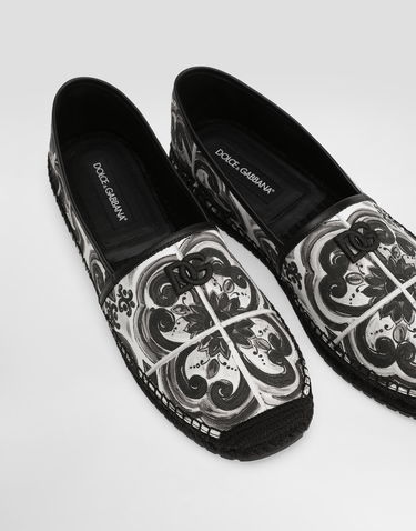 Tillbehör Dolce & Gabbana Dolce & Gabbana Shell-print Canvas Espadrilles Flerfärgad | A50730AD506IU3TN, 3