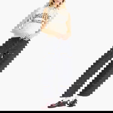 Sweater GANNI GANNI Graphic Wool Mix Collar Vest Vit | K2463-135, 4