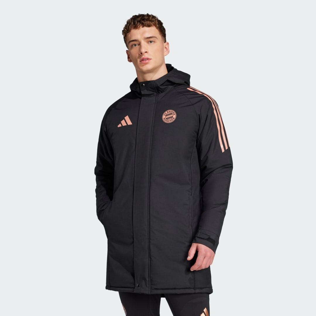 Parkas adidas Performance FC Bayern Tiro 24 Stadium Parka Svart | JI5264, 0