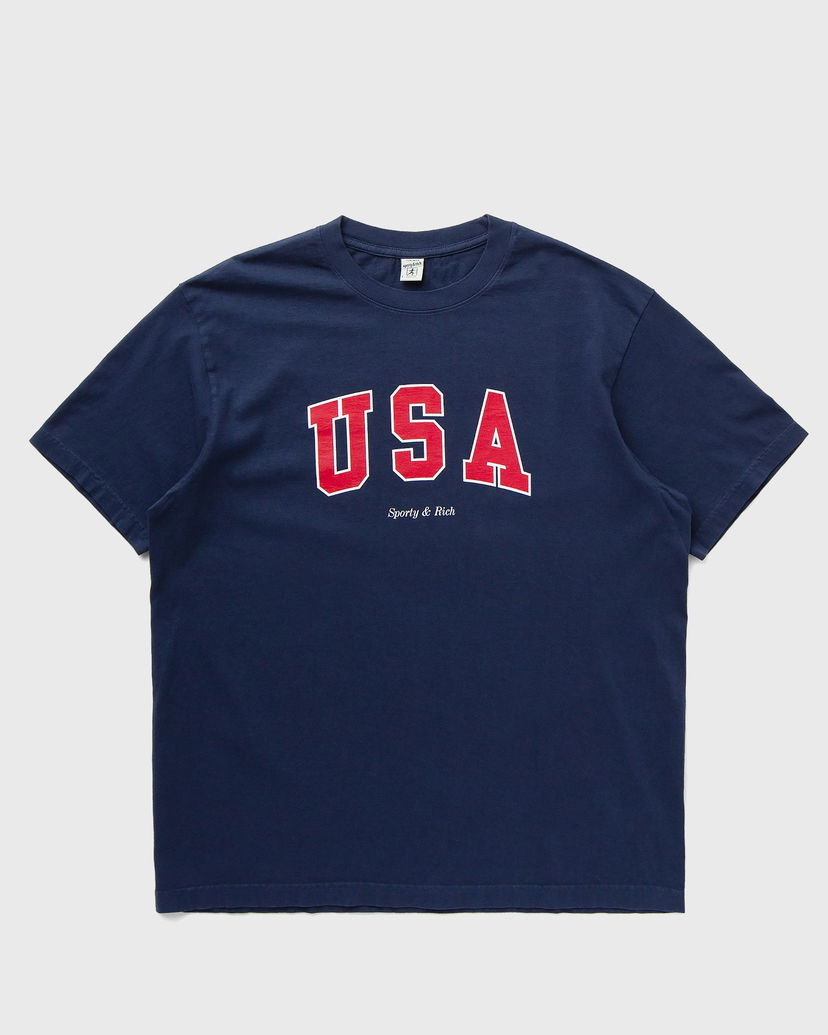 T-shirt Sporty & Rich USA Tee Shortsleeves Mörkblå | TO043503643BL32