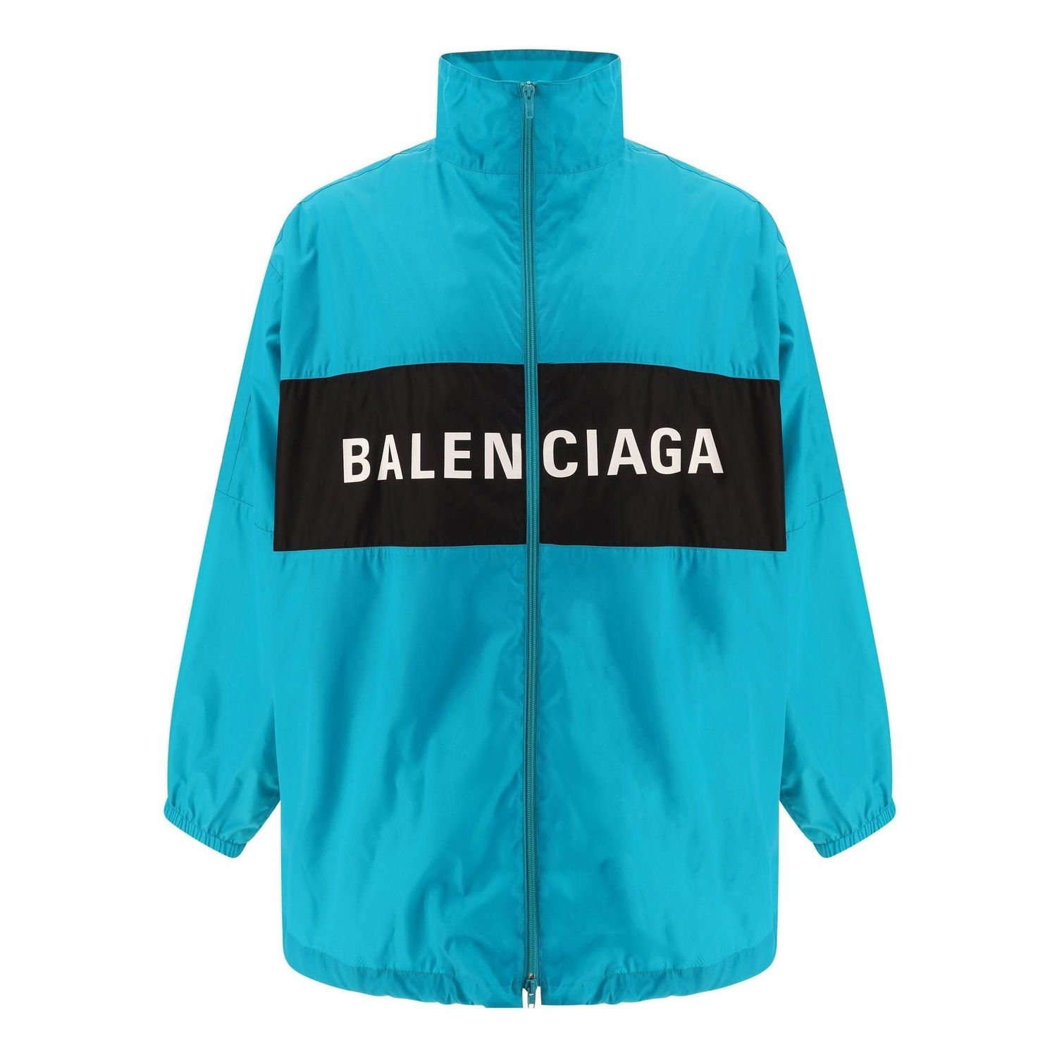 Vindjacka Balenciaga Logo Zip-Up Jacket Blå | 725302TNO194600, 0