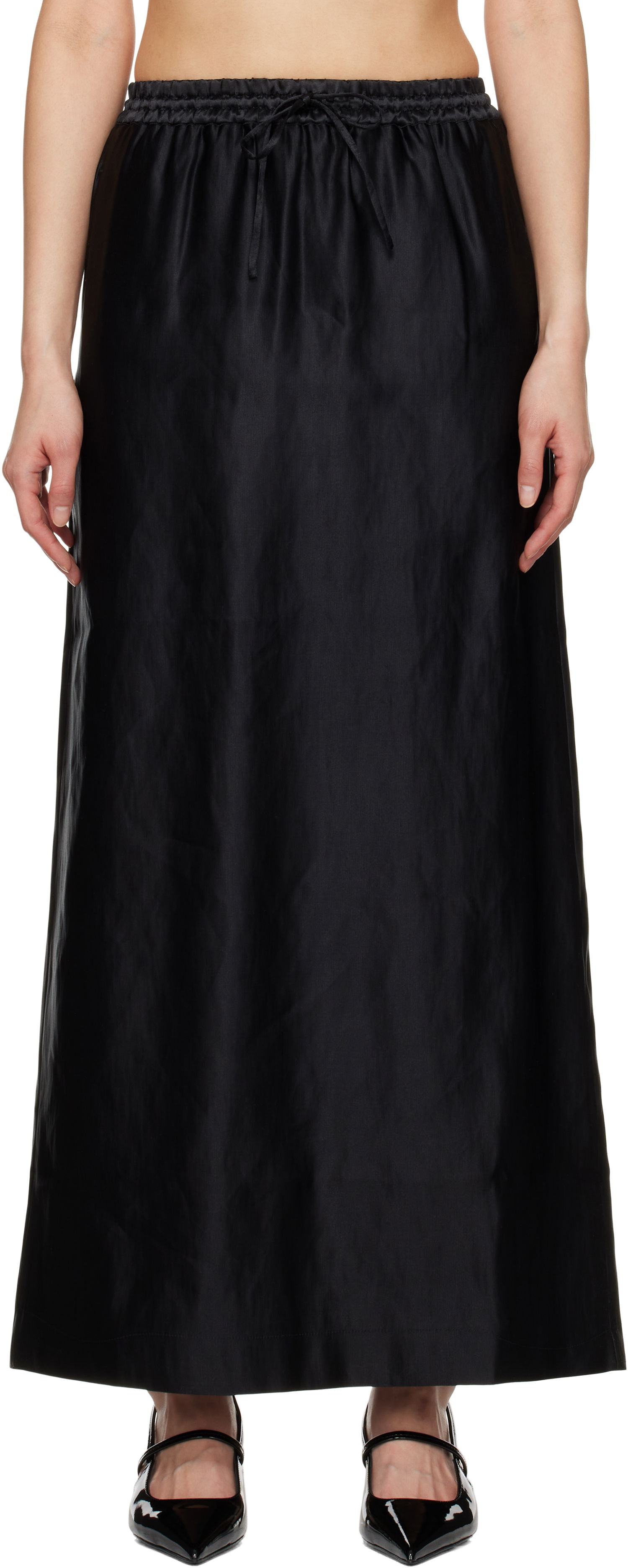 Kjol Loulou de Saison Loulou de Saison Liam Maxi Skirt Svart | LIAM, 0