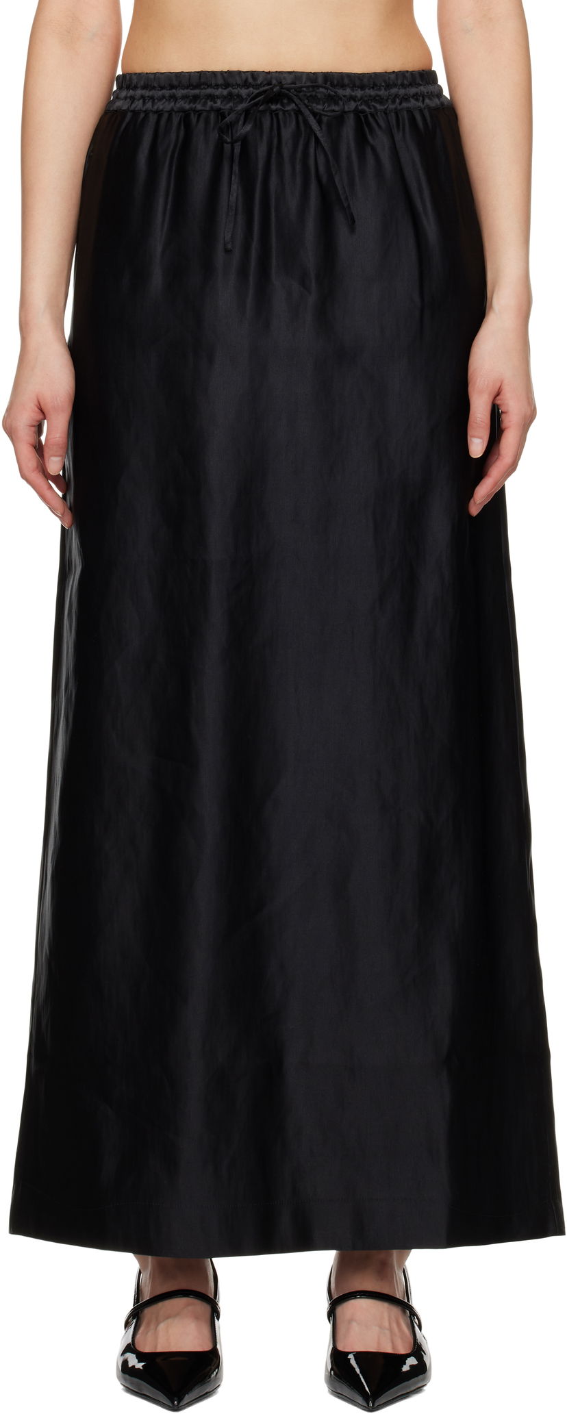Kjol Loulou de Saison Loulou de Saison Liam Maxi Skirt Svart | LIAM