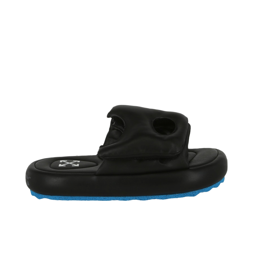 Sneakers och skor Off-White Meteor Padded Slide Black Blue Svart | IH007S22 LEA00 11045 00035