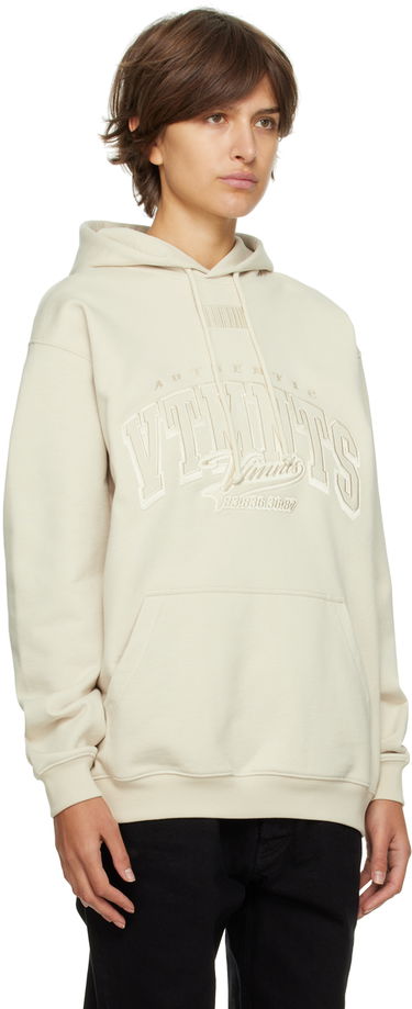 Sweatshirt VETEMENTS VTMNTS College Hoodie Beige | VL14HD300O, 1