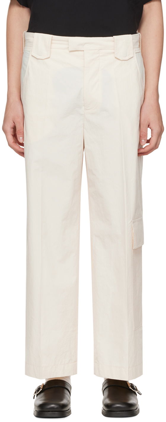 Byxor Nanushka Casual Wide Leg Trousers Vit | NM22PFPA01172