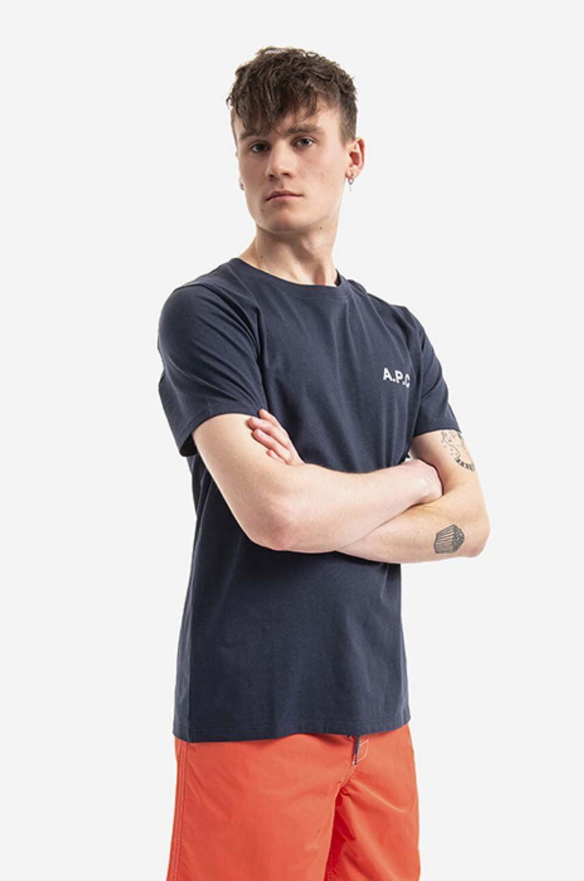 T-shirt A.P.C. T-Shirt with print Blå | COETL.H26053
