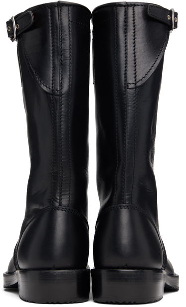 Sneakers och skor Dries Van Noten Dries Van Noten Leather Biker Boots Svart | 252-021700-105, 1