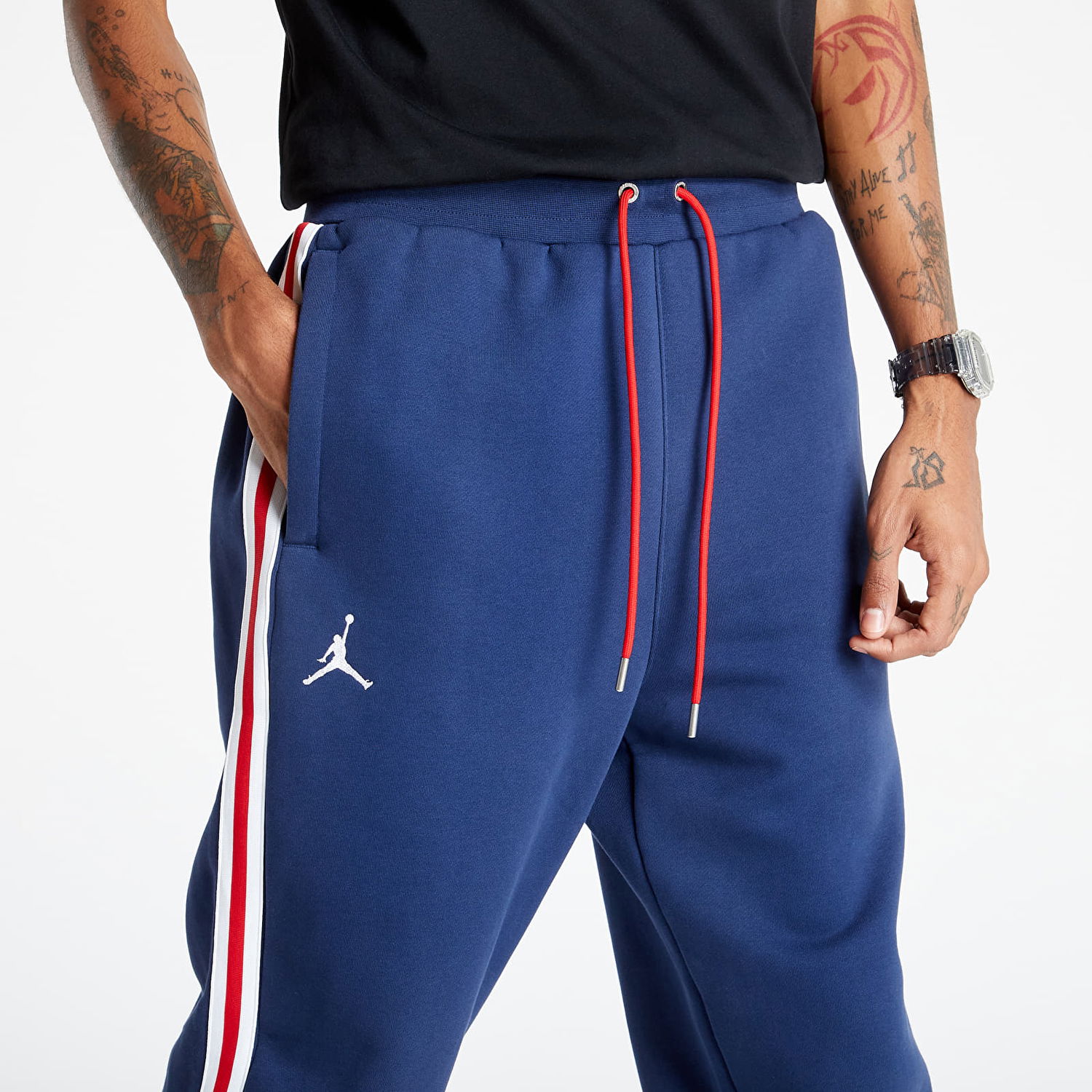 Byxor och jeans Jordan Paris Saint-Germain Fleece Pants Mörkblå | DB6502-410, 1