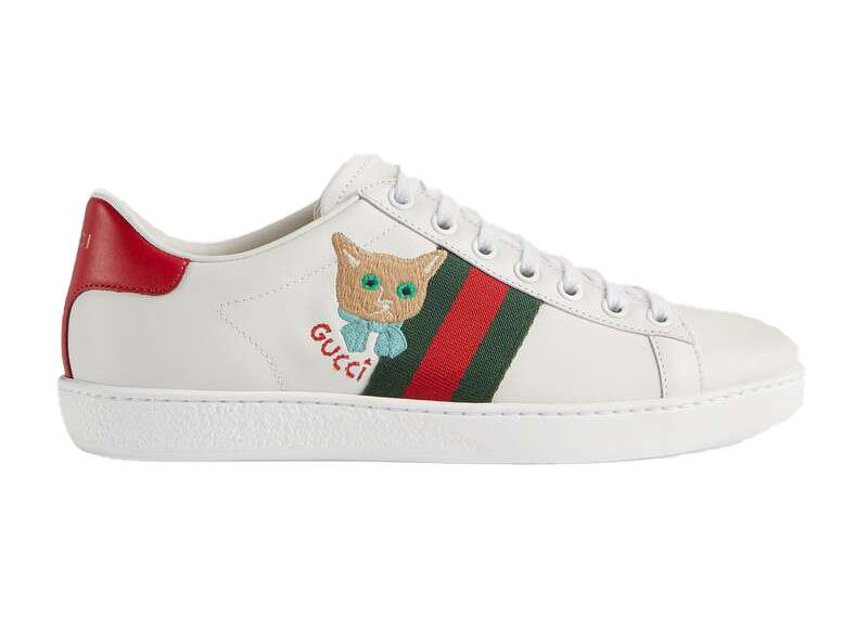 Sneakers och skor Gucci Ace 'Cat' (W) Vit | 664142 1XG60 9065, 0