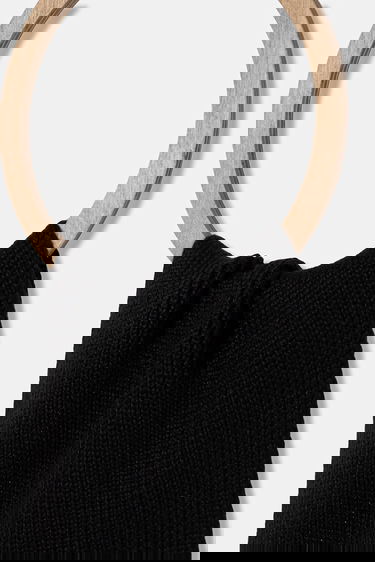 Halsduk The North Face Knit Scarf TNF Logo Box Svart | NF0A8CHGJK31, 1