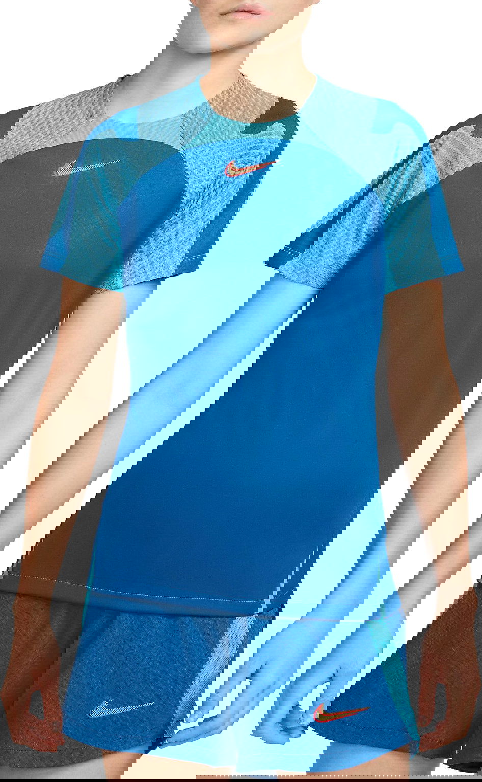 T-shirt Nike Strike 22 Patterned Sleeve Training T-Shirt Blå | dh8840-407, 0