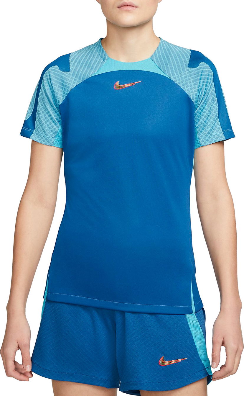 T-shirt Nike Strike 22 Patterned Sleeve Training T-Shirt Blå | dh8840-407