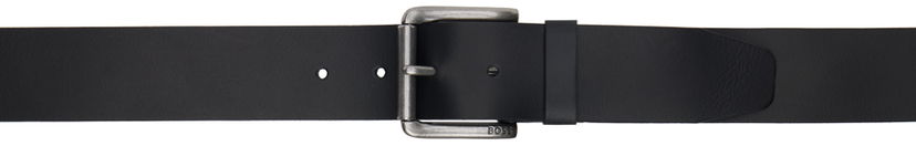 Bälten BOSS Leather Branded Pin Buckle Belt Svart | 50491889