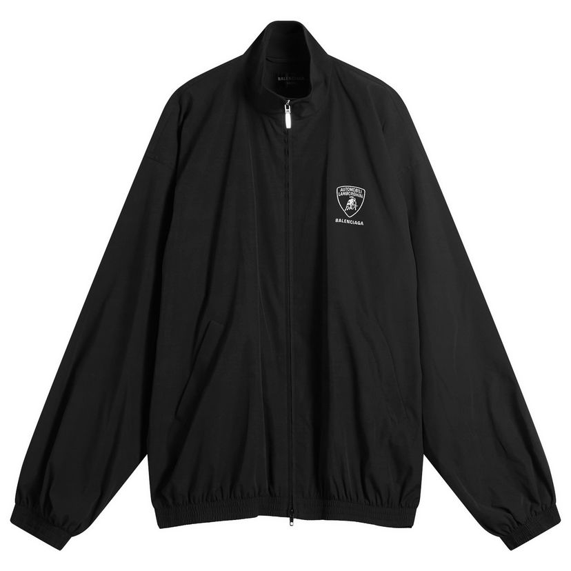 Jacka Balenciaga Automobili Lamborghini Tracksuit Jacket Svart | 839108-TRO31-1000